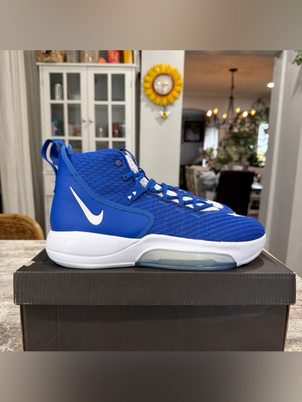 Nike Zoom Rize TB Basketball Shoes Blue Royal White Men's Sz 10 CN9502-405 Gym